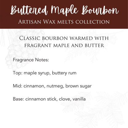 Buttered Maple Bourbon 2.5 Oz Artisan Melts - COMING SOON